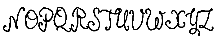 Antique Script Bold Font UPPERCASE
