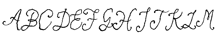 Antique Script Italic Font UPPERCASE