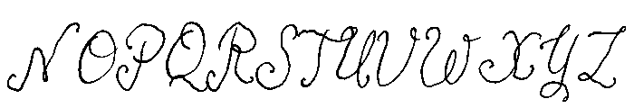 Antique Script Italic Font UPPERCASE