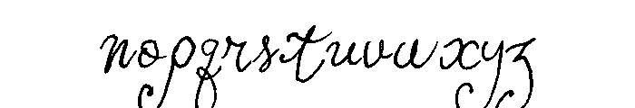 Antique Script Italic Font LOWERCASE