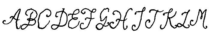 Antique Script Semibold Italic Font UPPERCASE