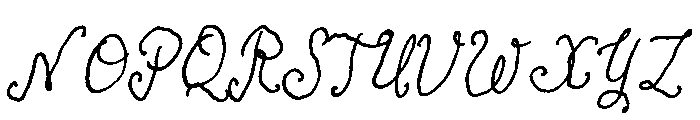 Antique Script Semibold Italic Font UPPERCASE