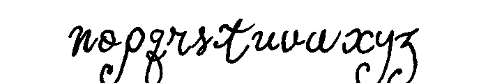 Antique Script Semibold Italic Font LOWERCASE