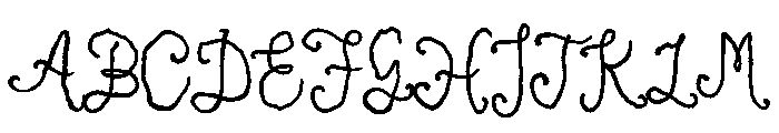 Antique Script Semibold Font UPPERCASE