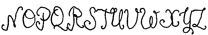 Antique Script Semibold Font UPPERCASE