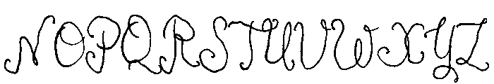 Antique Script Font UPPERCASE