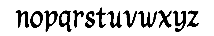 Antique_Scroll Font LOWERCASE