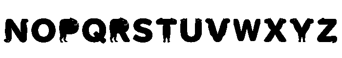 Anton Regular Font LOWERCASE