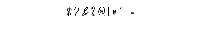 Antonio Signature Font OTHER CHARS