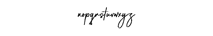 Antonio Signature Font LOWERCASE