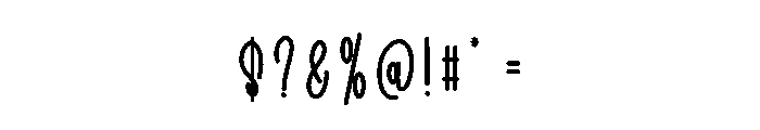 Anythick Font OTHER CHARS