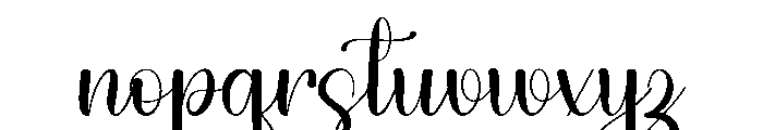 Anything Wedding Font LOWERCASE