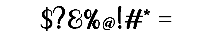 Anzelura Font OTHER CHARS