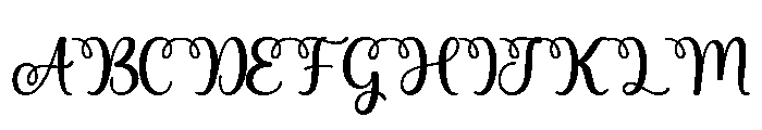 Anzelura Font UPPERCASE