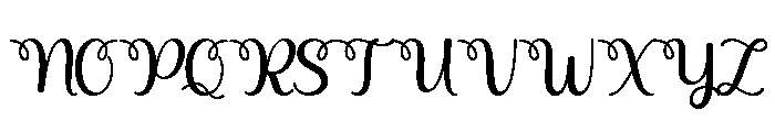 Anzelura Font UPPERCASE