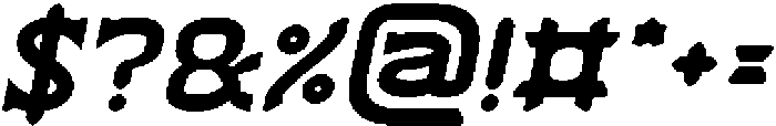 ANCIENT REMNANT Bold Italic otf (700) Font OTHER CHARS