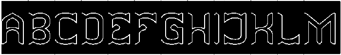 ANCIENT REMNANT-Hollow-Inverse otf (400) Font UPPERCASE
