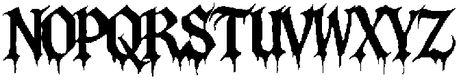 ANGKARA GOTHIC Regular otf (400) Font UPPERCASE