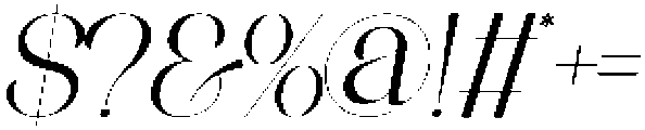 ANNI Italic Regular otf (400) Font OTHER CHARS