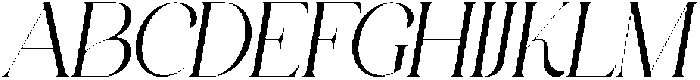 ANNI Italic Regular otf (400) Font UPPERCASE