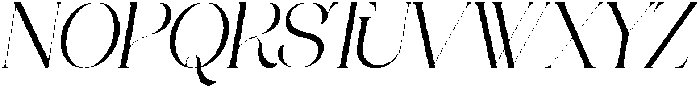ANNI Italic Regular otf (400) Font UPPERCASE