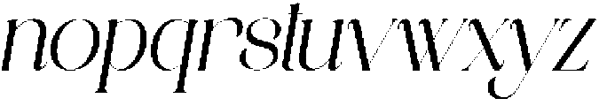 ANNI Italic Regular otf (400) Font LOWERCASE