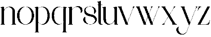 ANNI Regular otf (400) Font LOWERCASE