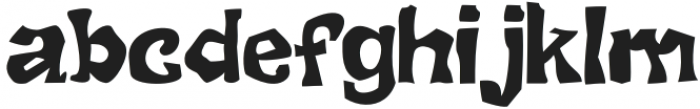 ANTI GRAVITY Regular otf (400) Font LOWERCASE