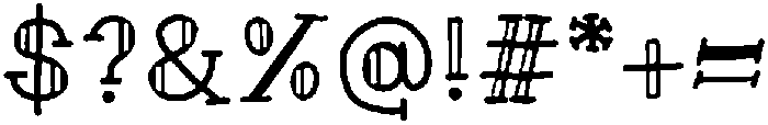 ANTORY IV Regular otf (400) Font OTHER CHARS
