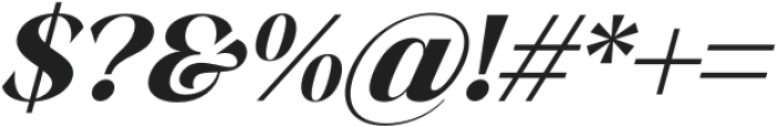 Anabae ExtraBold Italic otf (700) Font OTHER CHARS