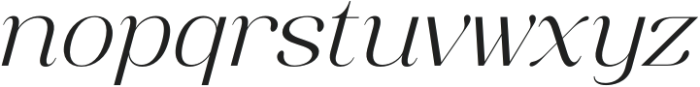 Anabae-Italic otf (400) Font LOWERCASE