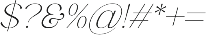 Anabae Light Italic otf (300) Font OTHER CHARS