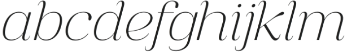 Anabae Light Italic otf (300) Font LOWERCASE