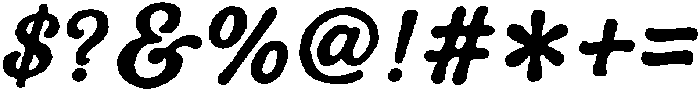 Analog Dreams Bold otf (700) Font OTHER CHARS