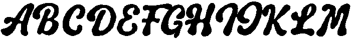 Analog Dreams Bold otf (700) Font UPPERCASE