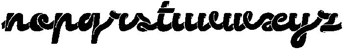 Analog Soul Script Regular otf (400) Font LOWERCASE