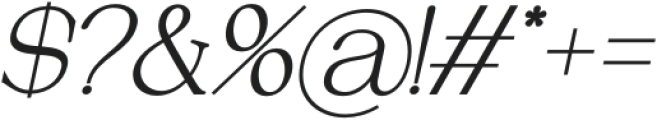 Analogi Serif Bold Slanted otf (700) Font OTHER CHARS