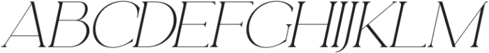 Analogi Serif Slanted otf (400) Font UPPERCASE