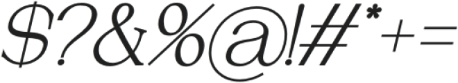 AnalogiSerif-Italic otf (700) Font OTHER CHARS