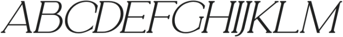AnalogiSerif-Italic otf (700) Font UPPERCASE