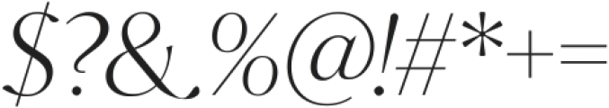 Analogue Italic ttf (400) Font OTHER CHARS