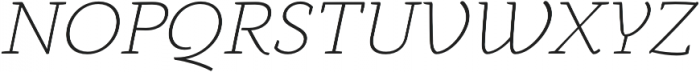 Anaphora ExtraLight Italic otf (200) Font UPPERCASE