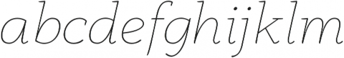 Anaphora Thin Italic otf (100) Font LOWERCASE
