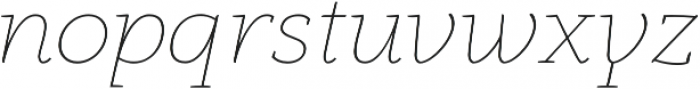 Anaphora Thin Italic otf (100) Font LOWERCASE