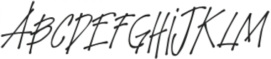 AnarchistWish Medium Italic otf (500) Font UPPERCASE