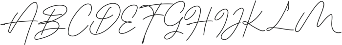 Anastasia Signatures Regular otf (400) Font UPPERCASE