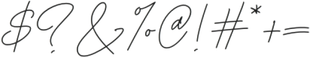 Anastasya Signature Regular otf (400) Font OTHER CHARS