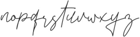 Anastasya Signature Regular otf (400) Font LOWERCASE