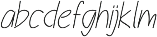 Anatomi Italic otf (400) Font LOWERCASE