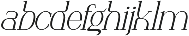 Anbitah Italic otf (400) Font LOWERCASE